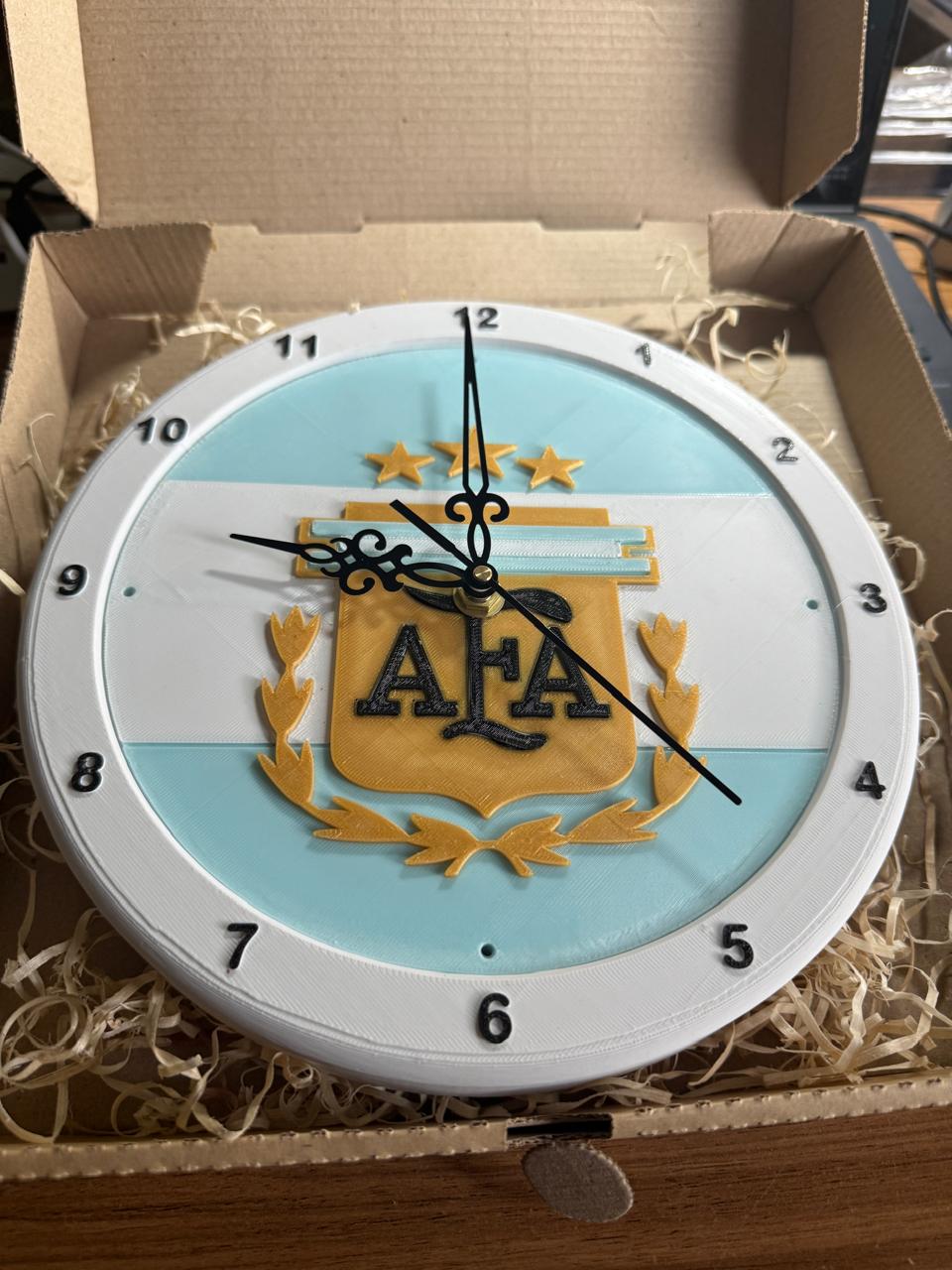¡Hermoso reloj de pared de la Selección Nacional Argentina!