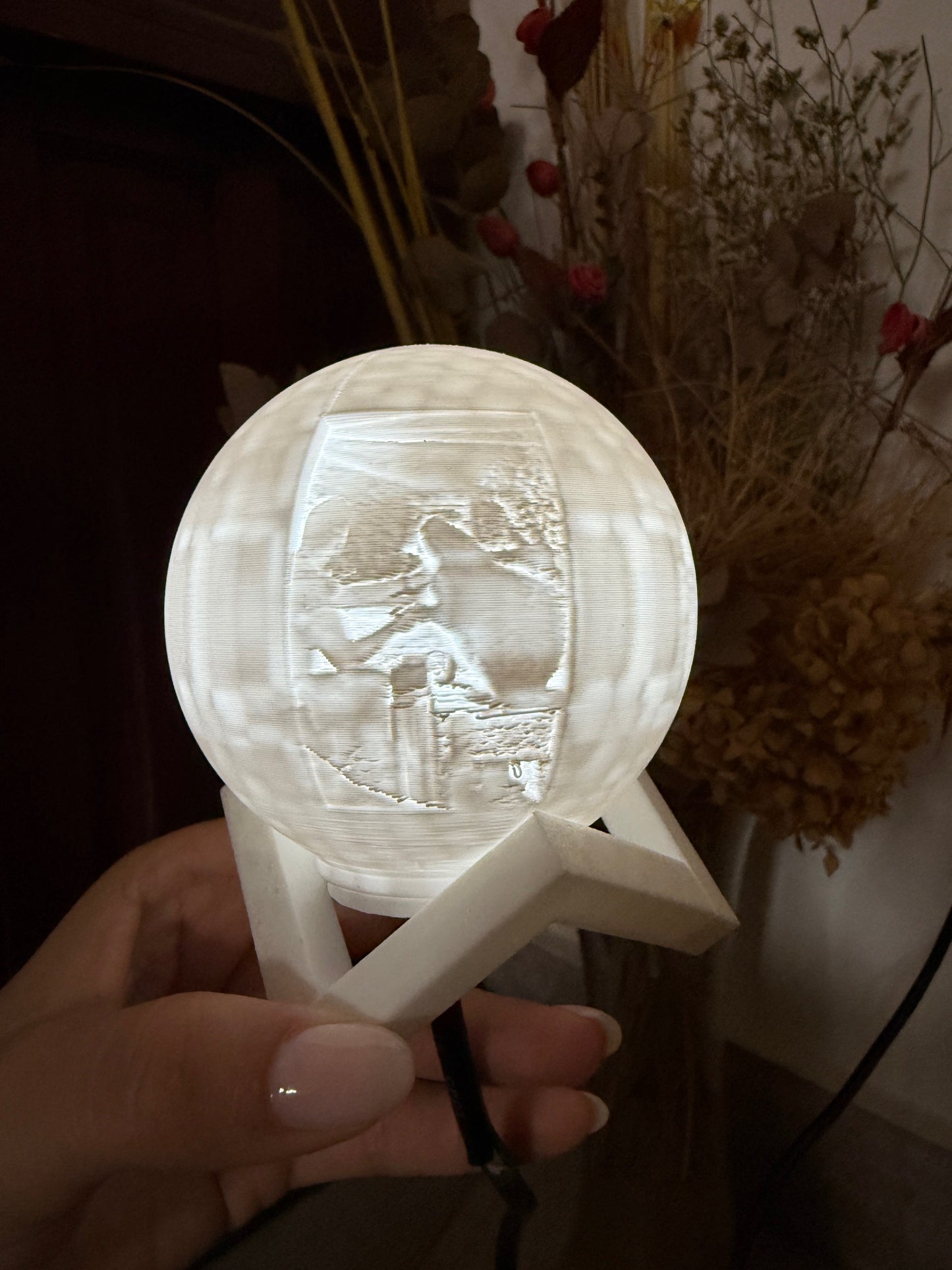 ¡Hermoso mini globo LED personalizado!