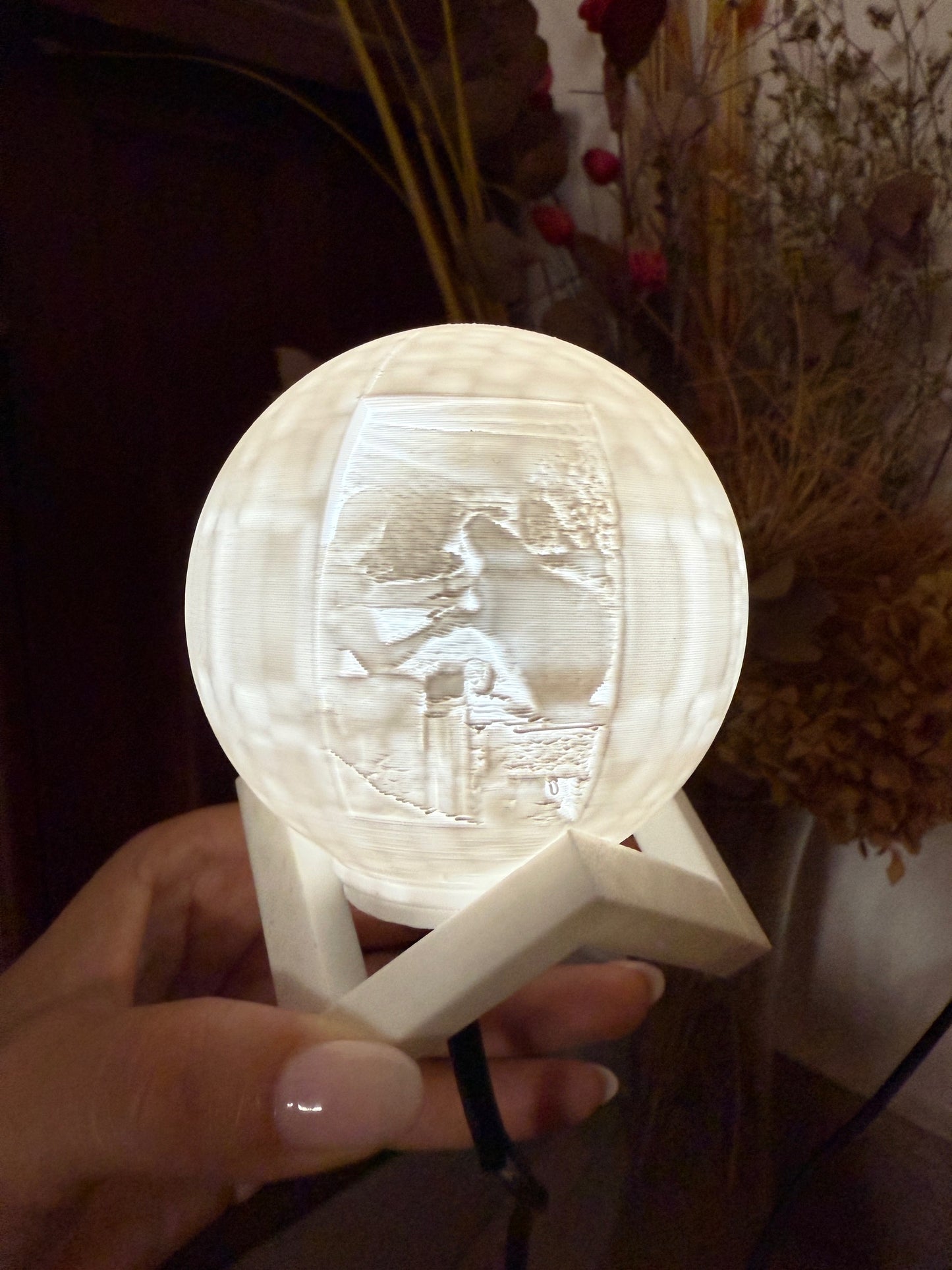¡Hermoso mini globo LED personalizado!