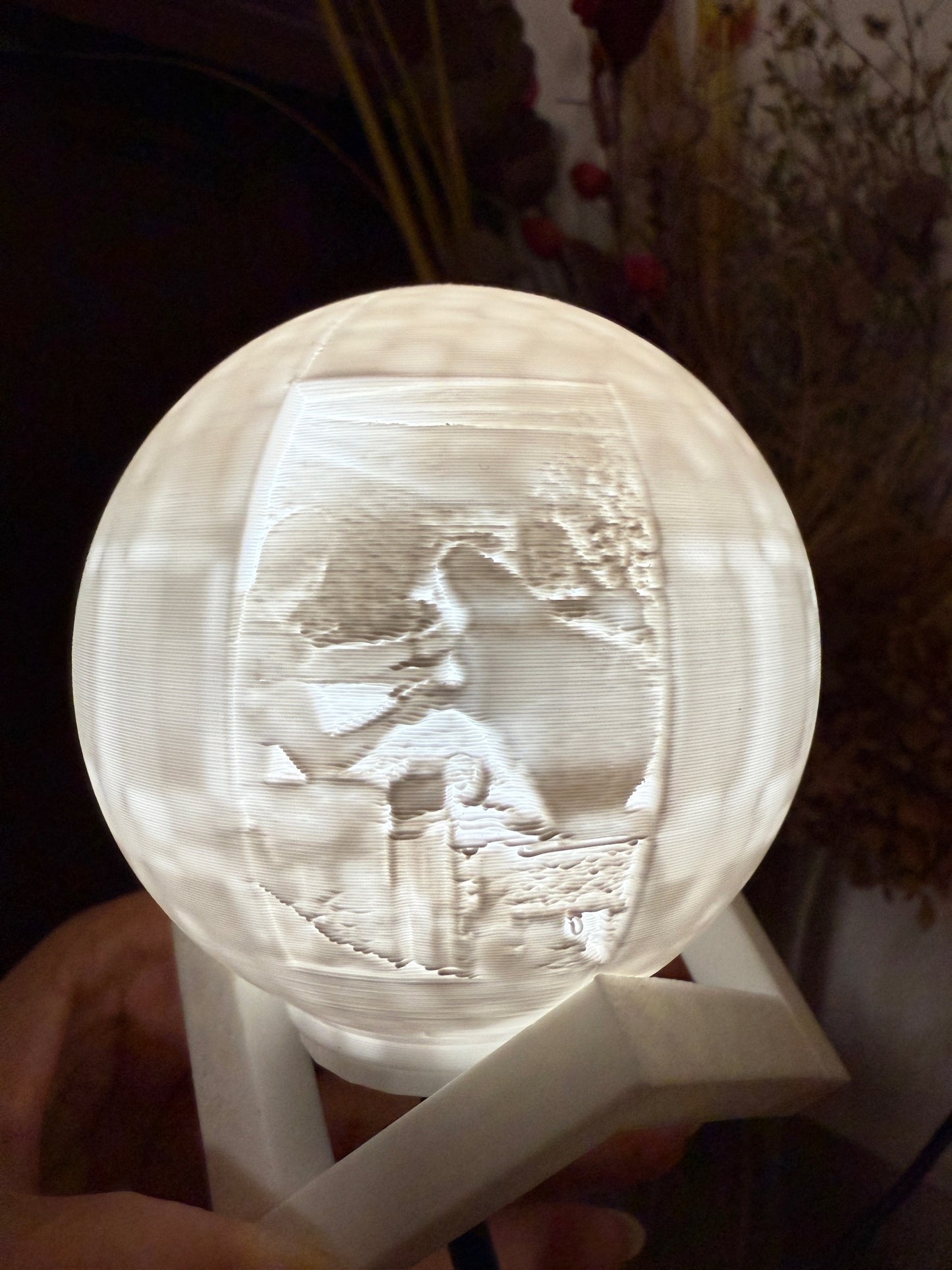 ¡Hermoso mini globo LED personalizado!