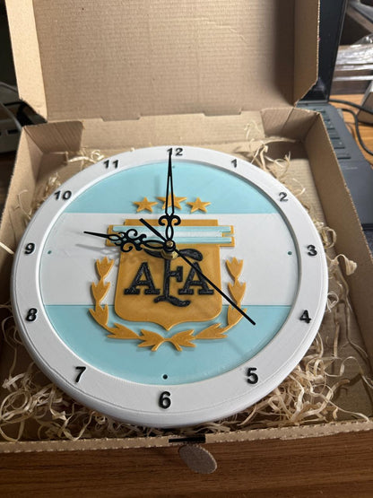 ¡Hermoso reloj de pared de la Selección Nacional Argentina!