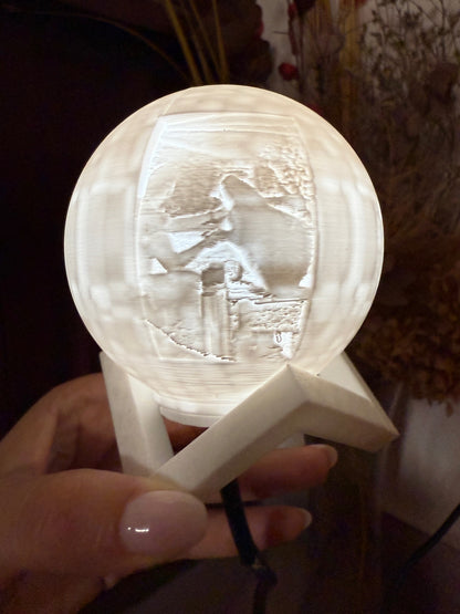 ¡Hermoso mini globo LED personalizado!