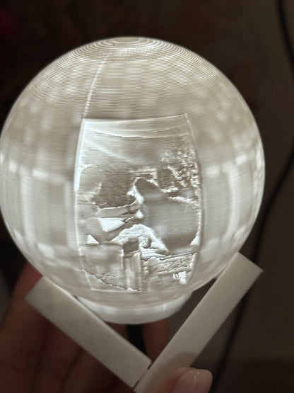 ¡Hermoso mini globo LED personalizado!
