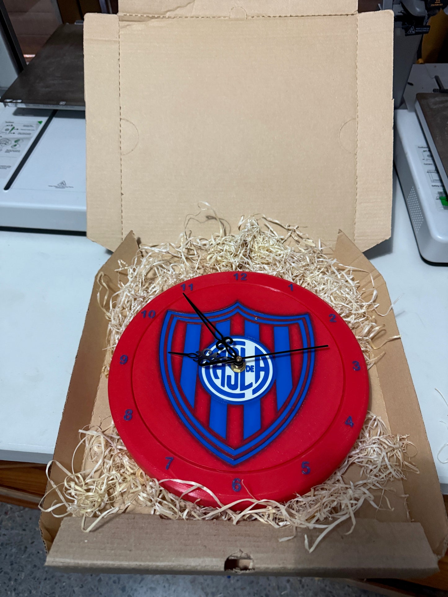 Hermoso reloj de pared San Lorenzo Club!